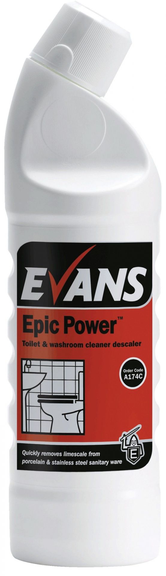 Evans Vanodine Epic Power Toilet Washroom Cleaner Descaler