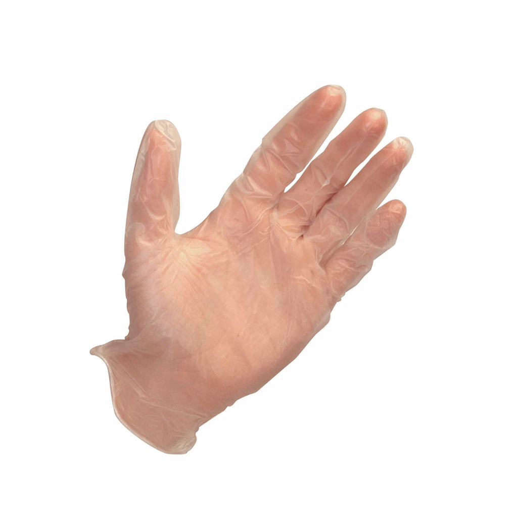 Small Powder Free Clear Vinyl Gloves