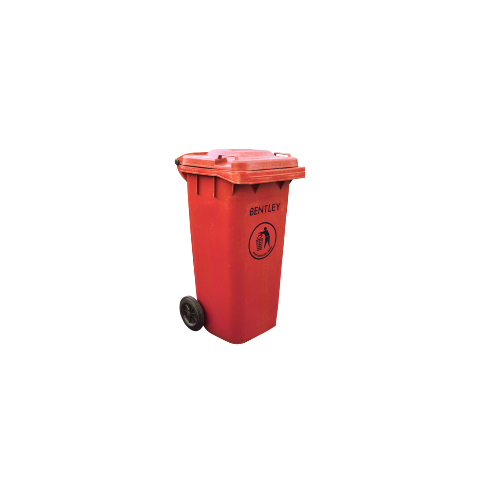 120 Ltr Wheelie Bin - Red