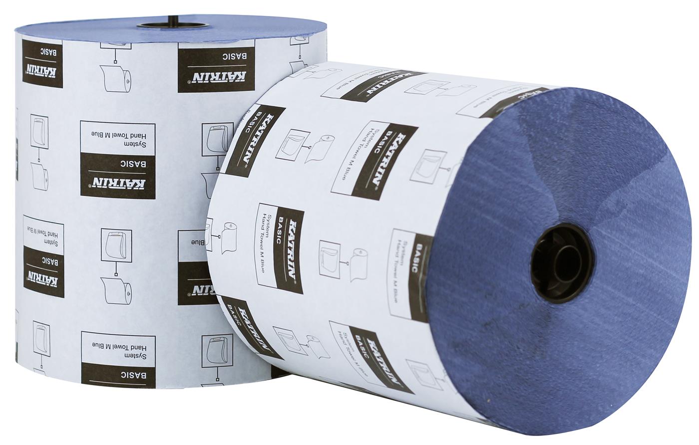 Katrin Basic System Towel Blue 1ply (6 Rolls) - 460218