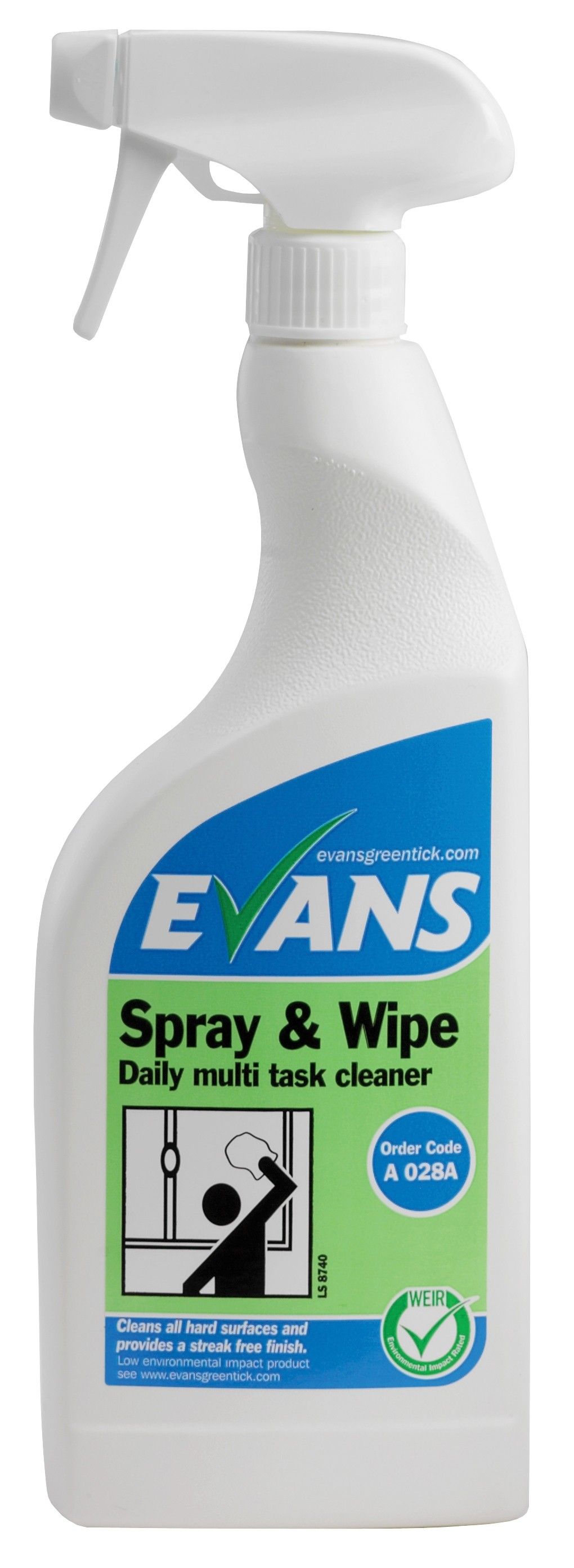 Evans Spray & Wipe - Daily Task Cleaner 750ml RTU