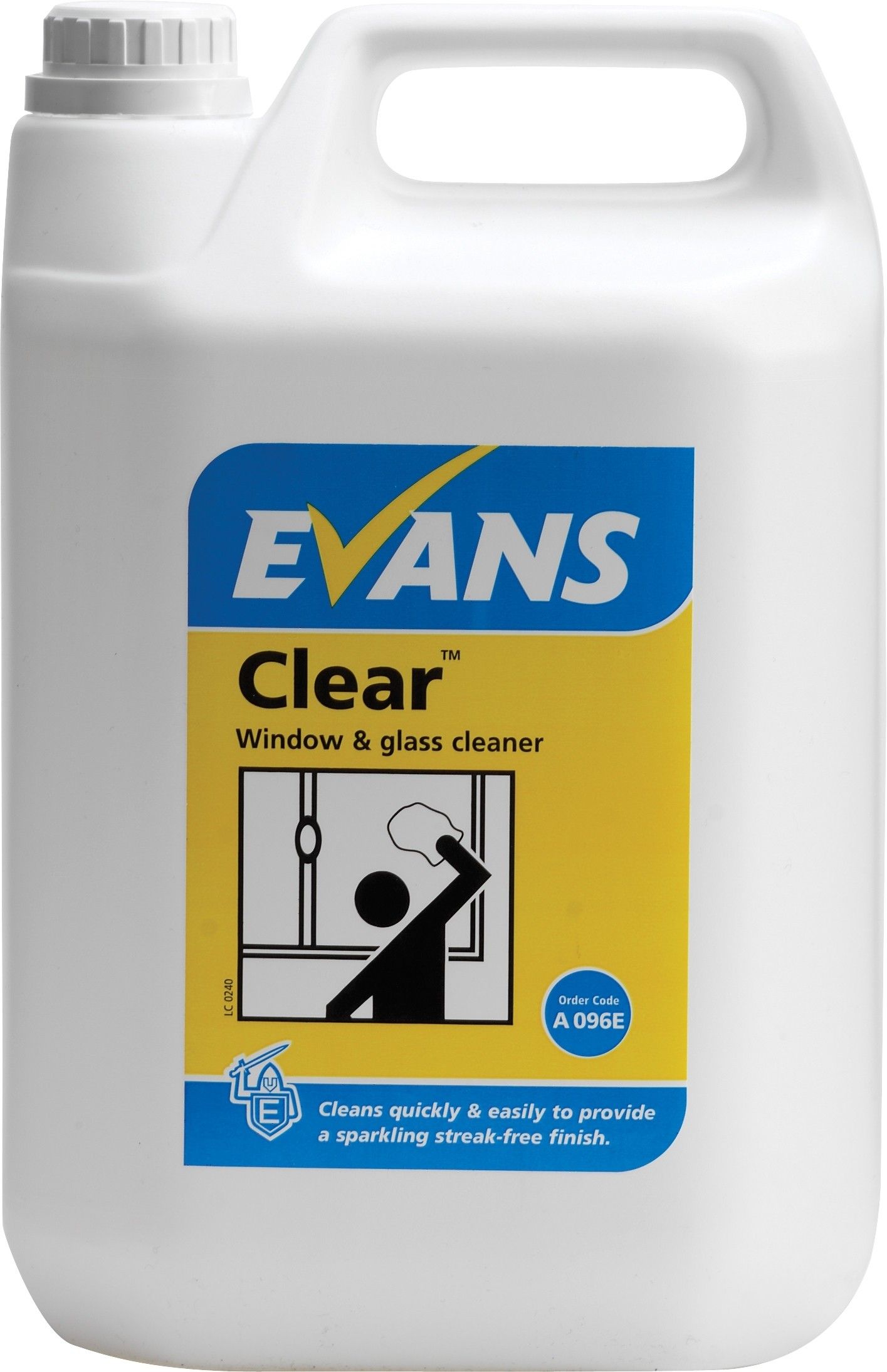 Evans Clear - Glass & Stainless Steel Cleaner 5 Ltr