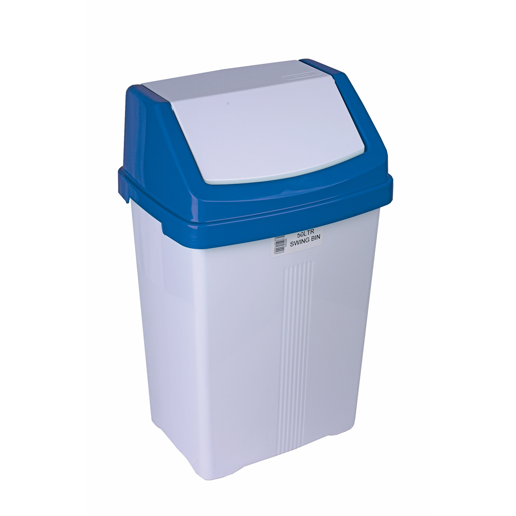 50 Ltr Swing Bin - Blue