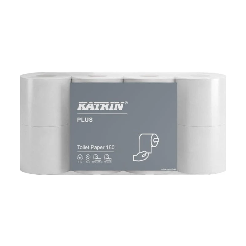 Katrin Plus Toilet Rolls 3Ply 180 Sheet - 87709